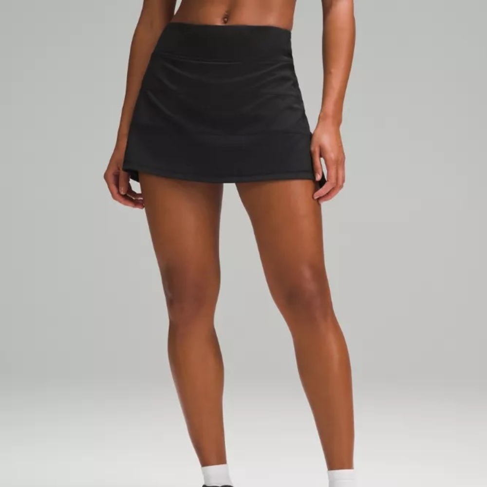 Lululemon pace rival black skirt short size 2